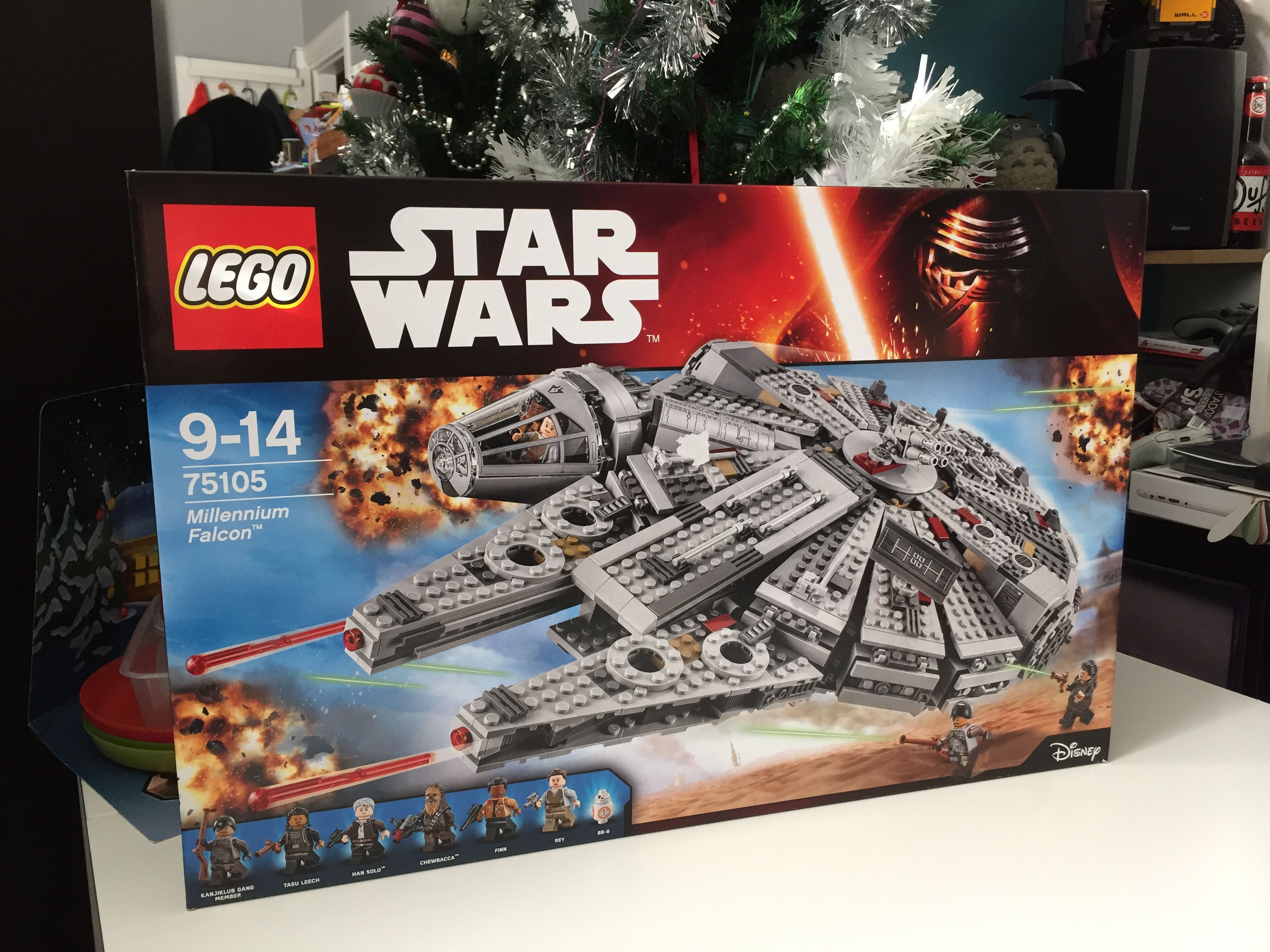 millennium falcon lego set 75105